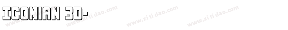 Iconian 3D字体转换